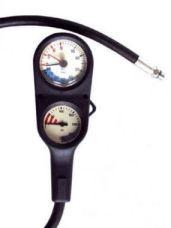 G01S  Performance Diver Twin Combo  Depth & Pressure Gauge