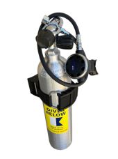 EA19R1ABGNC  S19 2.8 Litre Aluminium Scuba Cylinder / Tank / Pony Bottle Set with Cylinder Mount  