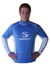 WS07    Sherwood  Unisex long sleeve lycra rash vest
