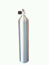 CA2   S40 5.7 Litre  Aluminium Scuba Tank / Cylinder with DIN /K valve 