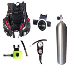 ST08AGNCT    Ocean Max BCD / GS2000 / 11 Litre Aluminium Cylinder Set