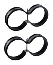 Z46NC  Performance Diver Pair of Twin Tank Bands with nuts and bolts for 178 mm Faber Steel Tanks / Cylinders
