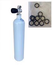 C01CWST3NC Cylinder Set with 3.0 Litre Faber Steel Scuba Cylinder Tank ORING KIT