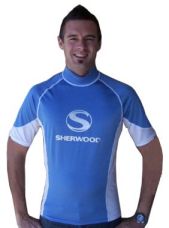WS06    Sherwood Unisex short sleeve  lycra rash vest