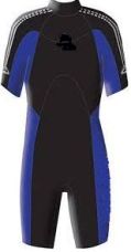 WS05ADNC  3 MM MENS SUPER STRETCH SHORTY WETSUIT