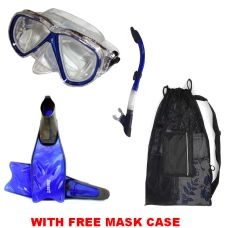 MOPTBNC M19A OPTICA MASK -S12B SNORKEL - F05A SMART FINS  SNB1- DRAW STRING MESH SNORKELING BAG